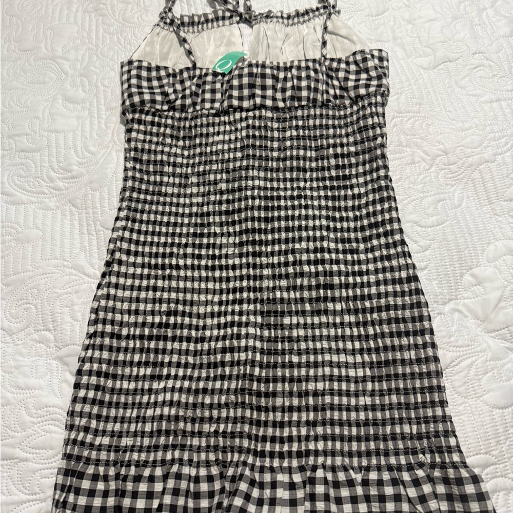 Black and White Gingham Dress